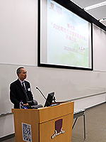 Professor Fok Tai-fai, Pro-Vice-Chancellor of CUHK gives a speech at the Opening Ceremony